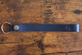 Fleur de Lis Leather Key Strap - Long