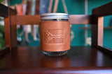 Leather Mason Jar Mug – 16oz
