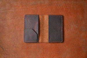 The Pierce Passport Wallet - Burgundy