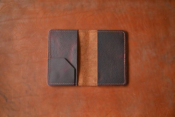 The Pierce Passport Wallet - Burgundy