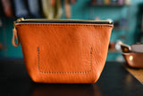 Tan Zipper Pouch