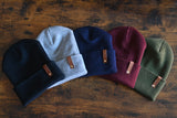 Mountain Leather Patch Beanie