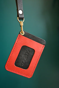 Red and Black Wristlet