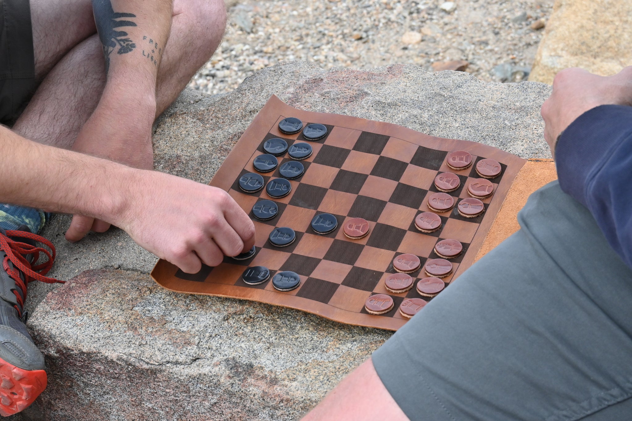 Travel Chess Set, Full Grain Leather